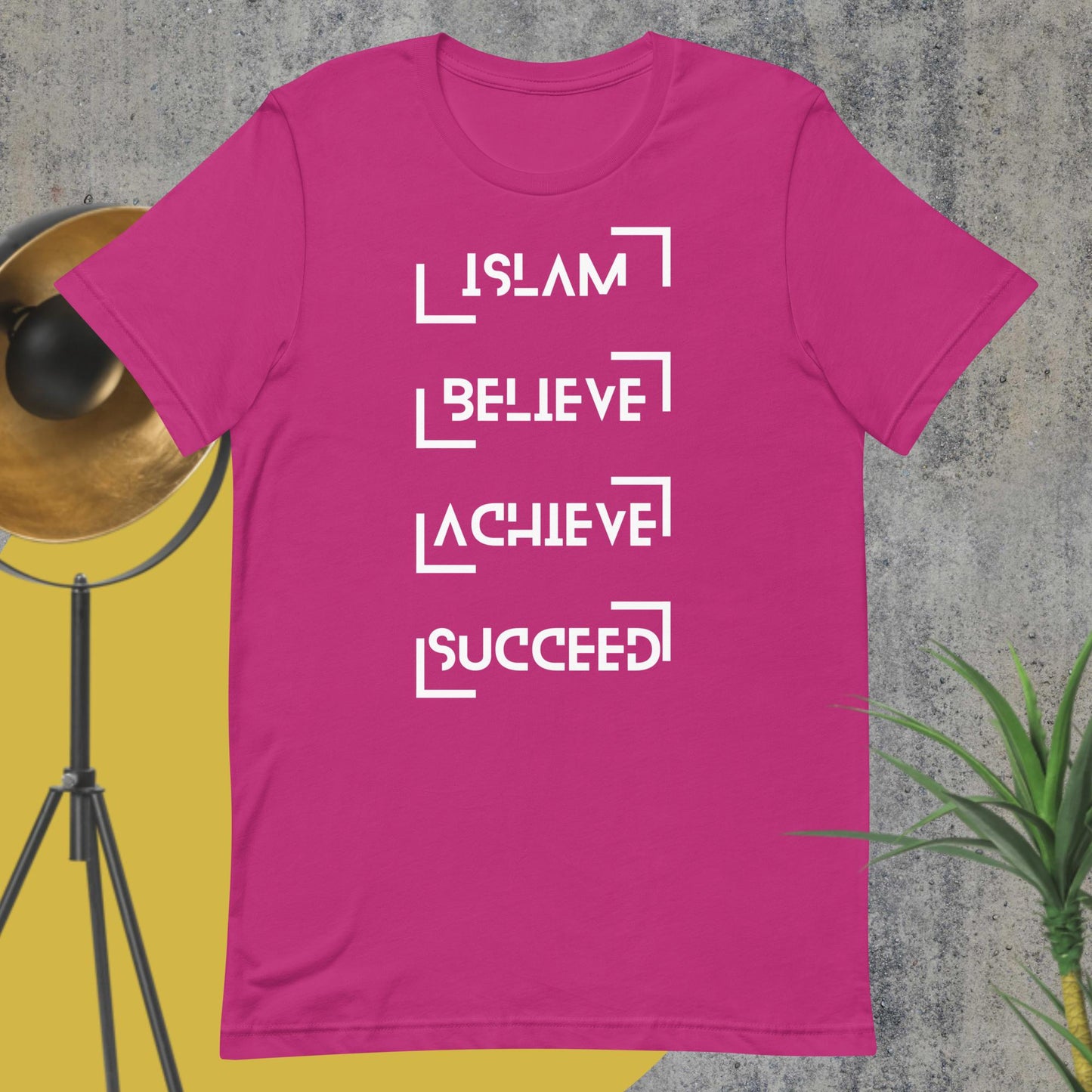 Islam, Believe, Achieve, Succeed- Unisex t-shirt