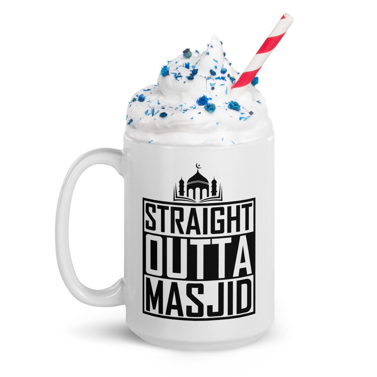 Straight Outta Masjid- White glossy mug